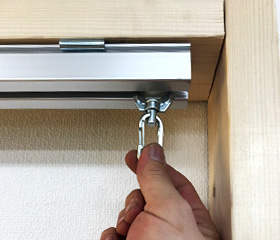 先にレールへランナーをすべて入れる画像